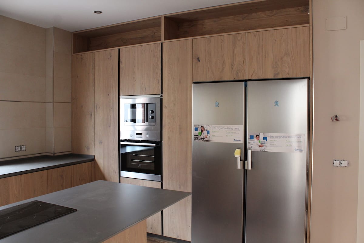 Cocina de madera en roble r stico Cocinova